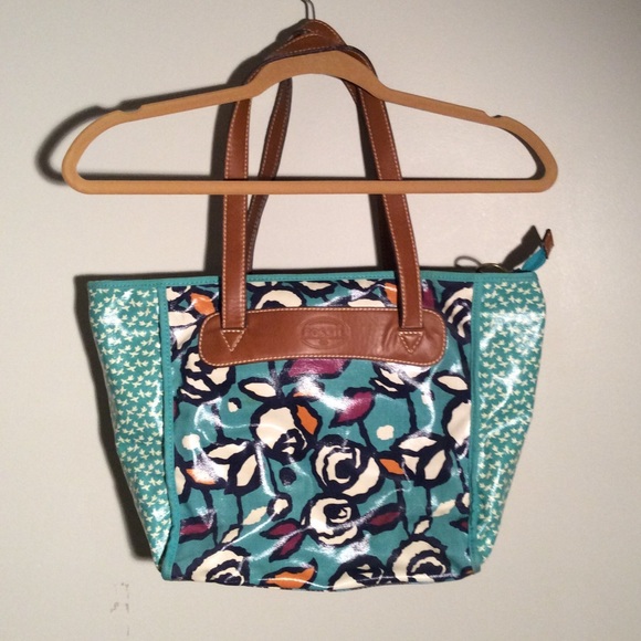 fossil coated canvas bags